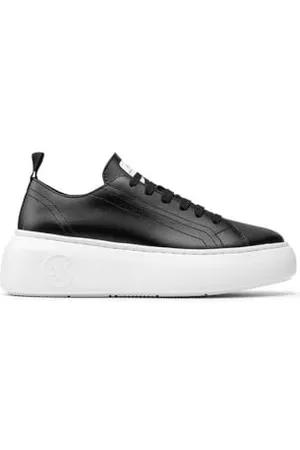 Armani Exchange Damen The Super Sneaker, Schwarz, 40.5 EU