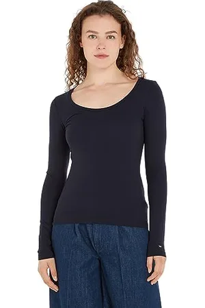 Tommy Hilfiger Damen Langarmshirt Slim Modern Basic, , L