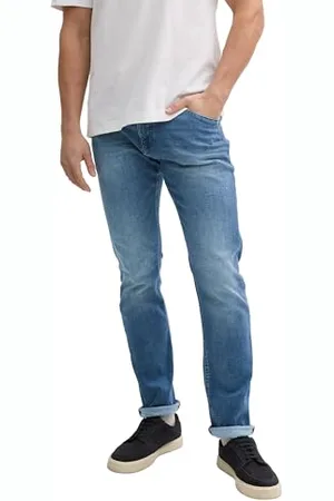 TOM TAILOR TTJOSH Regular Slim Jeans, Used Light Stone Blue Denim, 30/36