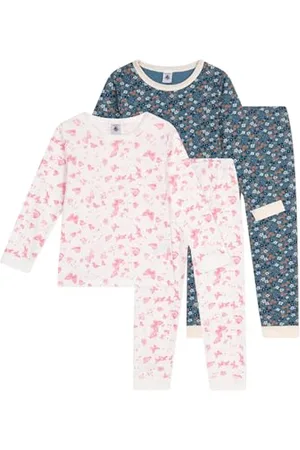 Petit Bateau A0BSN Langarm-Pyjama Mädchen 4 Jahre