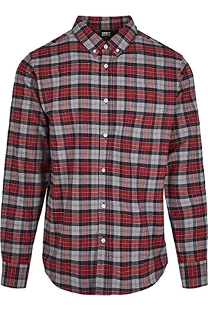 Urban classics Herren TB3977-Plaid Cotton Shirt Hemd, , S
