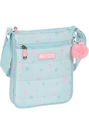 MOOS M431, Außentasche, Schultertasche, bequem und vielseitig, Qualität und Stärke, 21 x 4,5 x 25 cm, Unisex Kinder, Türkisblau, Standard, , Estándar