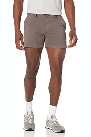 Amazon Herren 13 cm Flatfront-Chinoshorts mit hohem comfort in schmaler Passform (zuvor Goodthreads), , 40W