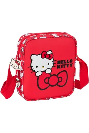 Safta HELLO KITTY ICONIC Kleine Umhängetasche für Kinder, ideal für Kinder von 5 bis 14 Jahren, bequem und vielseitig, Qualität und Widerstandsfähigkeit, 16 x 4 x 18 cm, , M, Casual