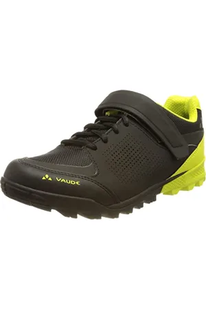 Vaude Unisex AM Downieville Low Mountainbiking-Schuh, Black/Bright Green, 38 EU