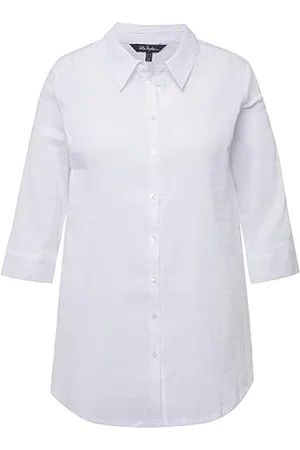 Ulla Popken Damen Bubblebluse Blusen, , 42-44