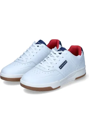 TOM TAILOR Herren 7480290001 Sneaker, White-Navy, 42 EU