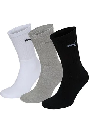 PUMA Unisex Sport Socken 3er Pack, Mehrfarbig (325 - White / Grey / Black)_039, 39-42