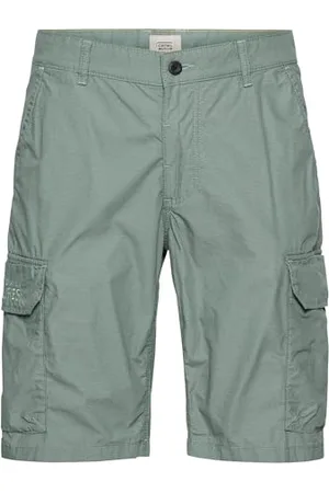 Camel Active Herren Regular Fit Cargo Shorts mit Minimal Print menswear-33IN