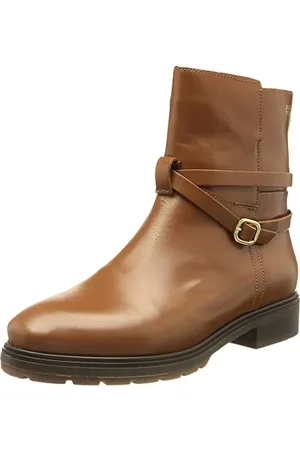 Tommy Hilfiger Damen Leather Belt Low Boot FW0FW06658 Niedrige Stiefel, Braun (Winter Cognac), 42 EU