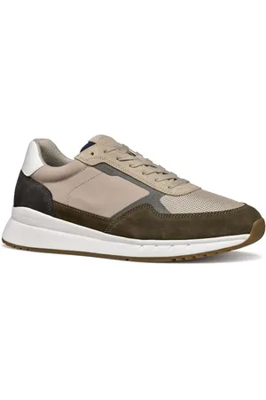 Geox Herren U BRANTHON A Sneaker, Military/Sand, 46 EU