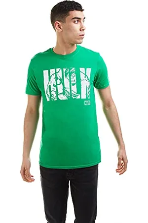 Marvel Herren Hulk Text T-Shirt, , XX-Large