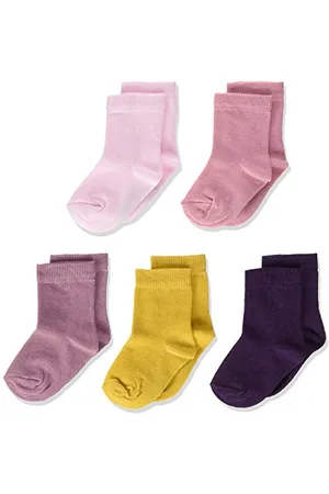 Minymo Baby - Mädchen Ankle Multi (5-pack) Socken, Mehrfarbig ( 664), 15 18 EU