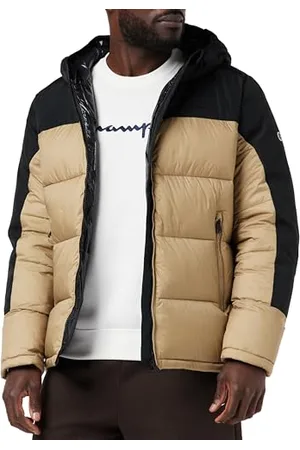 Champion Herren Legacy Outdoor Colorblock Hooded Gepolsterte Jacke, , S