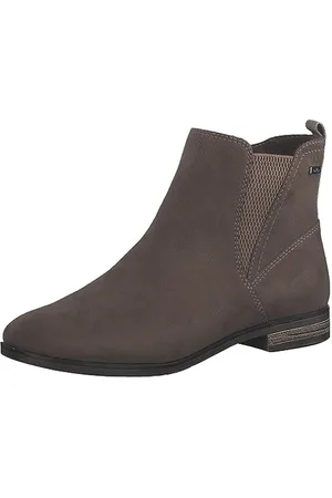 QS by s.Oliver Damen Chelsea Boots zum Schlupfen Elegant, Braun , 40 EU