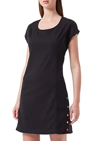 Moschino Damen A-lijn jurk in stretch lyocell gabardine Kleid, , 44 EU