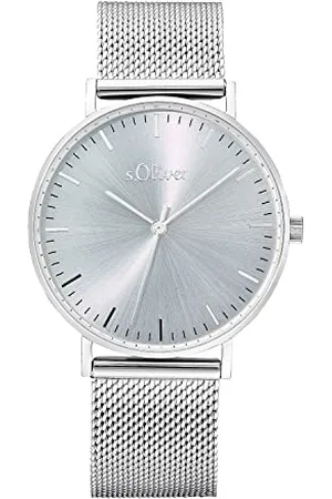 QS by s.Oliver Armbanduhr Damen Quarzuhr Analog, mit Edelstahl Armband, , 3 bar Wasserdicht, Kommt in Uhren Geschenk Box, 2033520