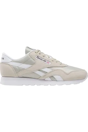 Reebok Herren Classic Nylon Sneaker, Sport BEIGE/Sport BEIGE/White, 42.5 EU