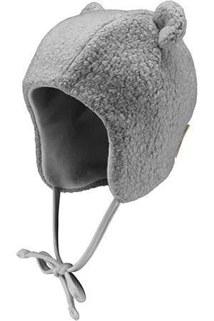 Sterntaler Inka Mütze aus Baumwollteddy - Unisex Babymütze mit dekorativen Öhrchen - Beanie mit angeschnittenen Ohrenklappen und Bindeband - gefüttert mit Baumwollfleece - ,39