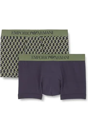 Emporio Armani Herren Classic Pattern Mix 2-Pack Trunk Badehosen, , L