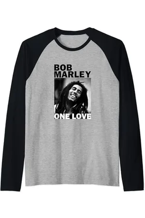 Bob Marley Offizielles One Love Foto Raglan