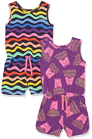 Amazon Mädchen Ärmelloser Strampler aus Strick (zuvor Spotted Zebra), 2er-Pack, , 8 Jahre