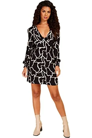 Little Mistress Damen Giraffe Mini Casual Dress, , 36