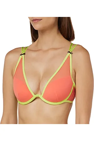 Karl Lagerfeld Damen Transparenter Demi Cup BH mit Riemen XS