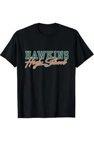 Stranger Things Klassische Fan-Memorabilien von Hawkins High Logo T-Shirt