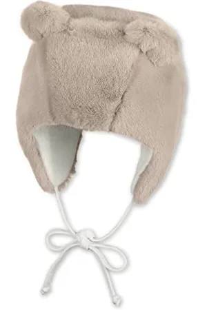 Sterntaler Baby Mädchen Mütze Baby Inka Mütze - Mütze Baby, Kappe Kinder, Mütze Baby Neugeborene - mit Öhrchen und Bindeband - , 51