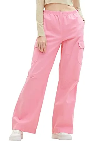 TOM TAILOR Damen 1036505 Straight Fit Cargo Hose, 31685-Fresh Pink, XL