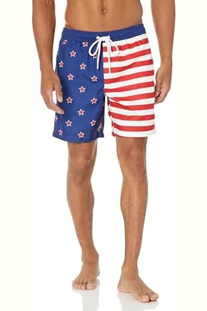 Amazon Herren Badehose, Schnell Trocknend, 18 cm - Auslauffarben, , L
