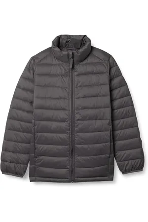 Amazon Jungen Leichte, Wasserbeständige Pufferjacke, Verstaubar, , 8 Jahre