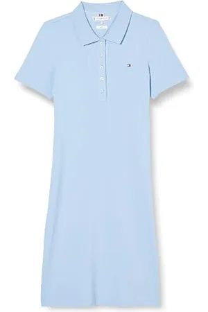 Tommy Hilfiger Damen Polokleid 1985 Slim Pique Polo Dress Ss Slim Fit, , XXS