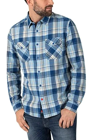 Timezone Herren Flanell Shirt Hemd, , L