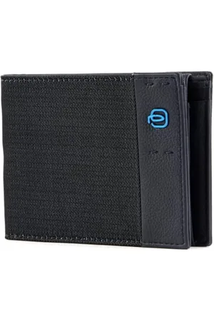 Piquadro Herrengeldbörse mit Münzfach, Chevron/Blau, Taglia Unica, Zeitgenössisch