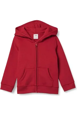 Amazon Mädchen Fleece-Kapuzenpullover mit Reißverschluss, , 6-7 Jahre