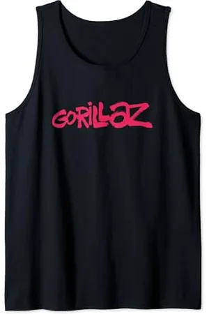Gorillaz Brush Logo Pink Tank Top