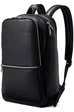 Samsonite Klassischer schlanker Leder-Rucksack