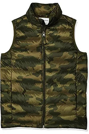 Amazon Jungen Leichte, Wasserbeständige Pufferweste, Verstaubar, , 9 Jahre