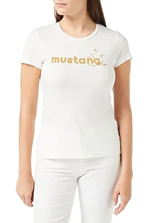 Mustang Damen Alexia C Foilprint T-Shirt, , L