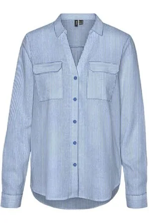 VERO MODA VMLINN Linen Bumpy LS Shirt WVN NOOS