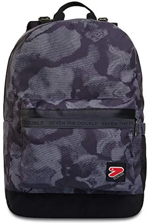 7 for all Mankind Wende-Rucksack, aus nachhaltigem Stoff, Geräumige Schultasche für Teenager, Mädchen & Jungen, 2 Muster, für Schule, Sport&Freizeit, Doubleface; mit Kopfhörern, , SMOKED CAMO