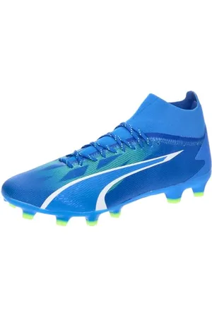 PUMA Herren Fg/Ag Fussballschuh, Ultra Blue White Pro Grün, 42 EU