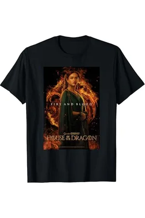 Game of Thrones House of the Dragon Alicent Fire And Blood Poster T-Shirt