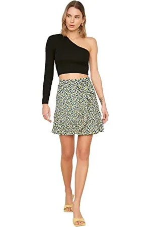 Trendyol Damen Flywheel Knitted Skirt. Skirt, , M EU