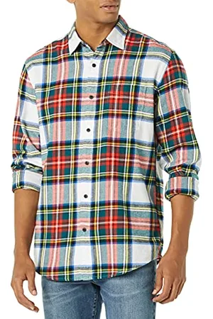 Amazon Herren Langarmhemd aus Flanell (in Übergröße erhältlich), , S