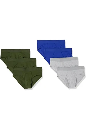 Amazon Herren Slip Unterwäsche aus Baumwolljersey (erhältlich in Übergrößen), 7er-Pack, , L