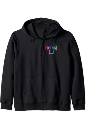 Tetris Logo mit farbigem Verblassen Kapuzenjacke
