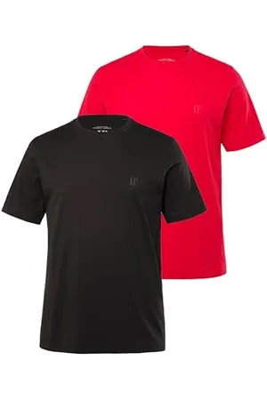 JP 1880 Herren große Größen Übergrößen Menswear L-8XL T-Shirts, Basic, 2er-Pack, Rundhals, bis 8XL 3XL 702637534-3XL
